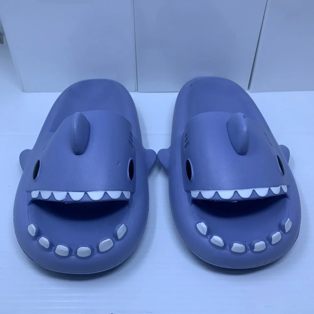 Unbranded Mens 10 Purple Shark Cloud EVA Foam Novelty Slide Sandals New